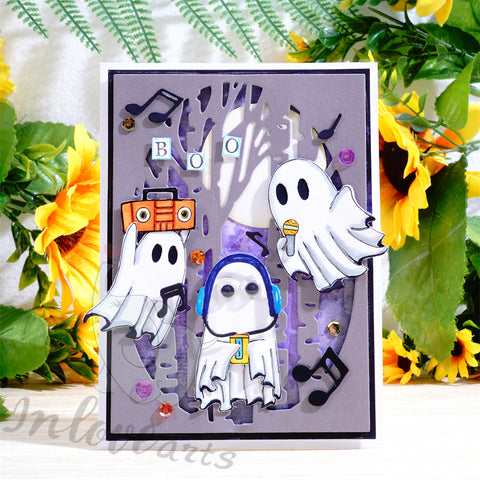 Inlovearts Carnival Ghost Cutting Dies