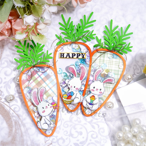 Inlovearts Carrot and Cute Bunny Cutting Dies