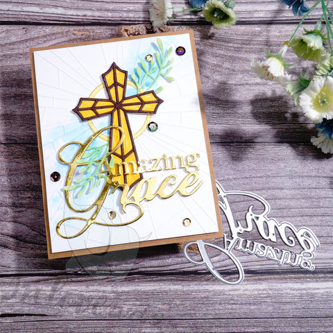 Inlovearts Amazing Grace Word Cutting Dies