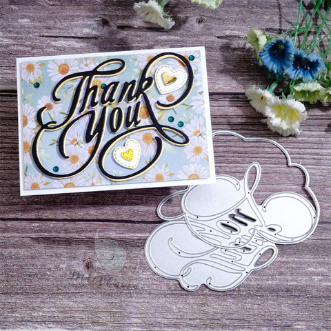 Inlovearts Chic Thank You Word Cutting Dies