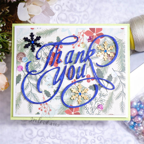 Inlovearts Chic Thank You Word Cutting Dies