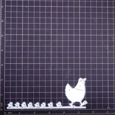 Inlovearts Chicken Family Cutting Dies