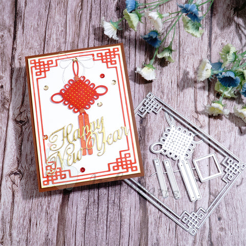 Inlovearts Chinese Knot and Rectangular Board Cutting Dies