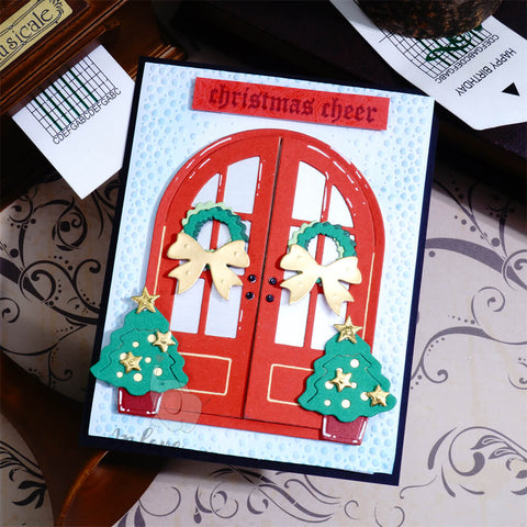 Inlovearts Christmas Decorated Window Cutting Dies