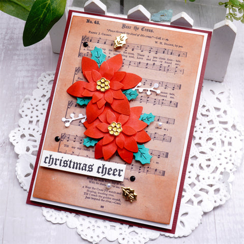 Inlovearts Christmas Flower Cutting Dies