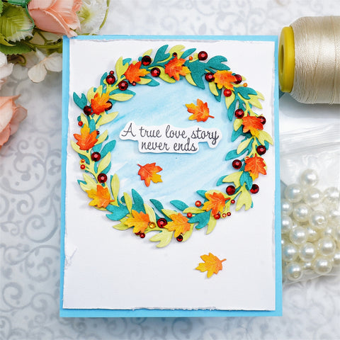 Inlovearts Christmas Flower Frame Cutting Dies