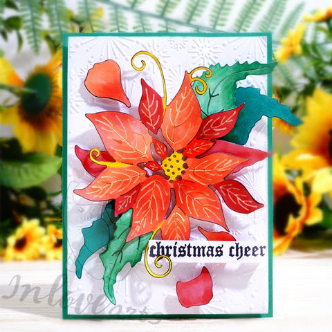 Inlovearts Christmas Flower and Leaf Cutting Dies