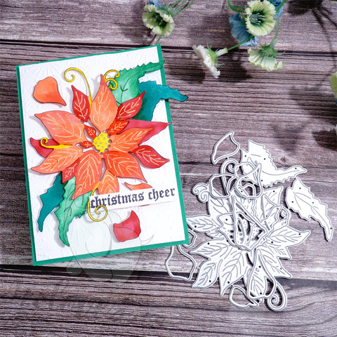 Inlovearts Christmas Flower and Leaf Cutting Dies