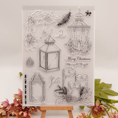 Inlovearts Christmas Lamp Clear Stamps