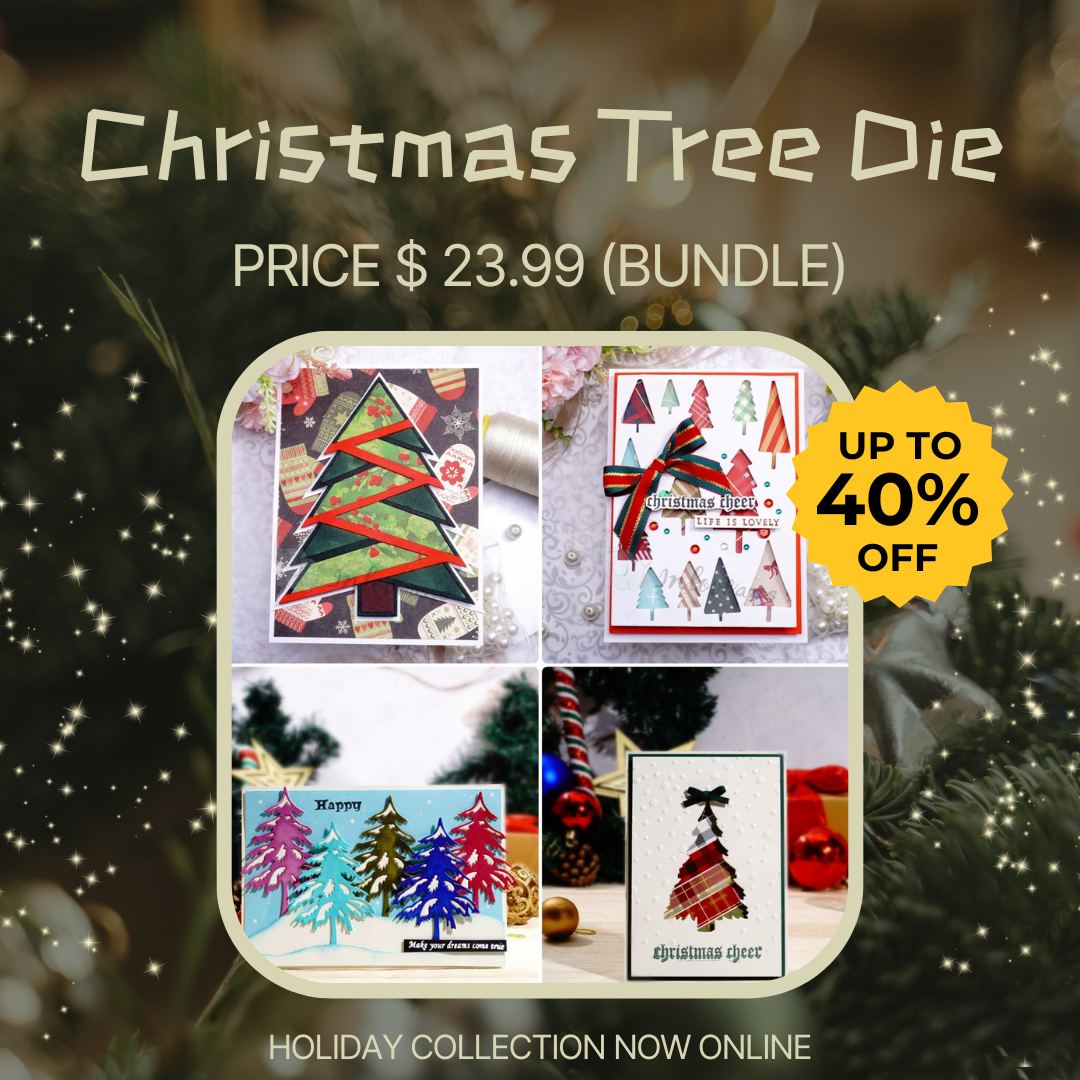 Inlovearts Christmas Tree Dies Bundle