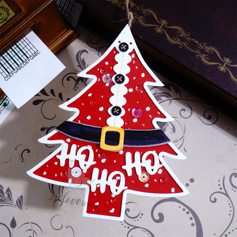 Inlovearts Christmas Tree with Belt Cutting Dies