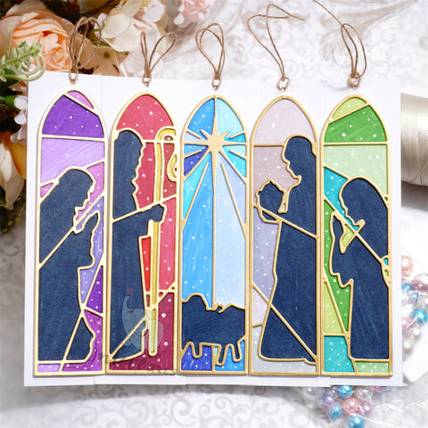 Inlovearts Church Glass Window Cutting Dies