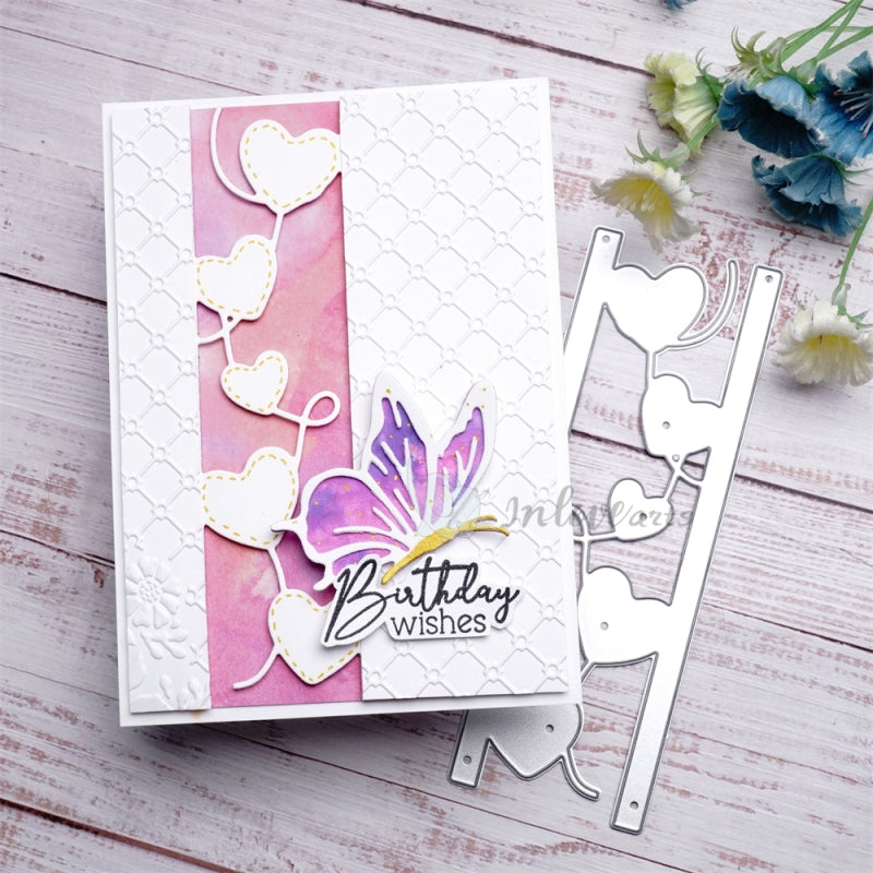 Inlovearts Connected Heart Border Cutting Dies