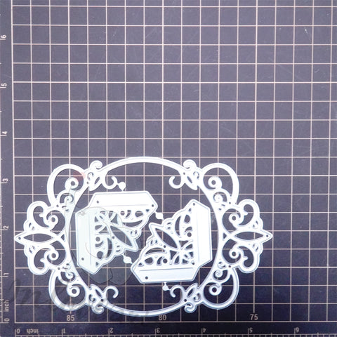 Inlovearts Corner and Circle Lace Border Cutting Dies