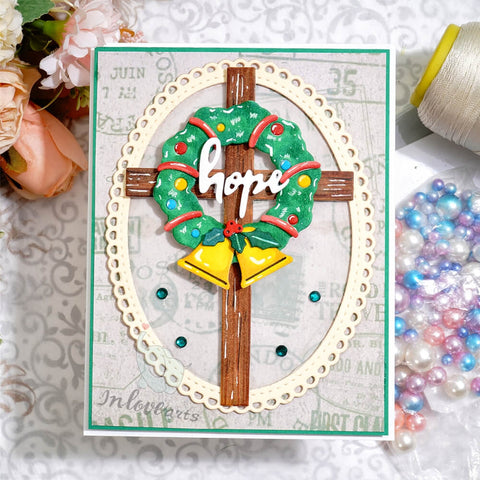 Inlovearts Cross and Christmas Wreath Cutting Dies