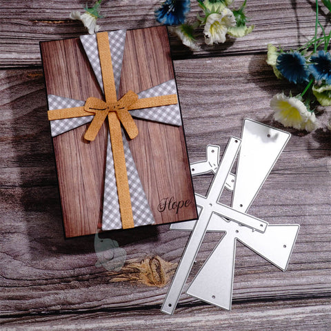 Inlovearts Cross with Bowknot Cutting Dies