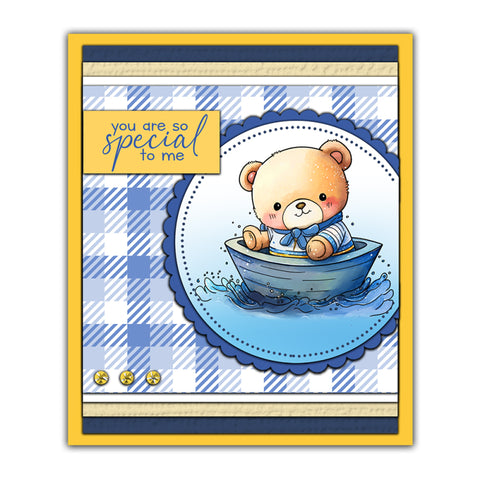 Inlovearts Cute Bear Dies with Stamps Set