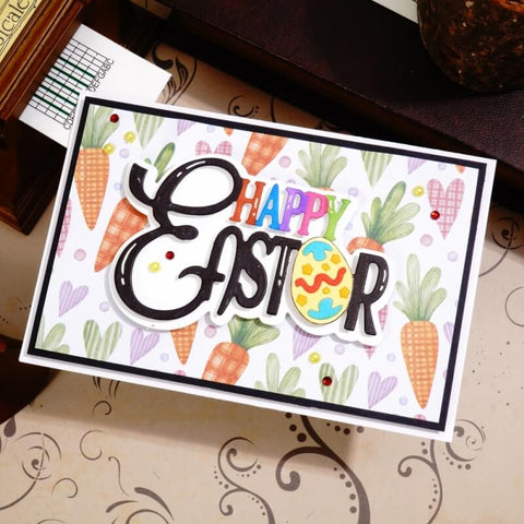 Inlovearts Cute Happy Easter Word Cutting Dies