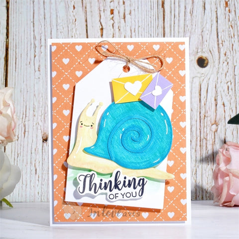 Inlovearts Cute Snail Cutting Dies