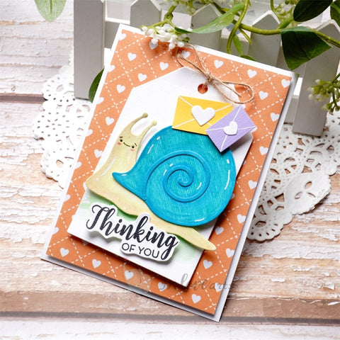 Inlovearts Cute Snail Cutting Dies