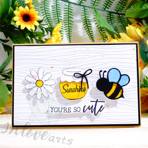 Inlovearts Daisy, Honeypot and Bee Cutting Dies