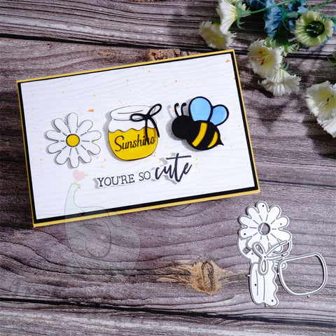 Inlovearts Daisy, Honeypot and Bee Cutting Dies