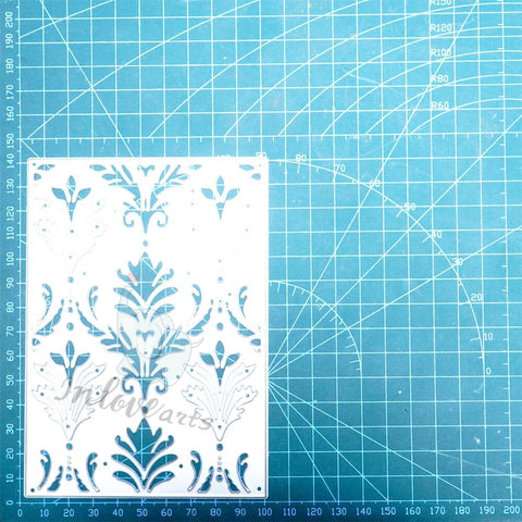 Inlovearts Damask Background Board Cutting Dies