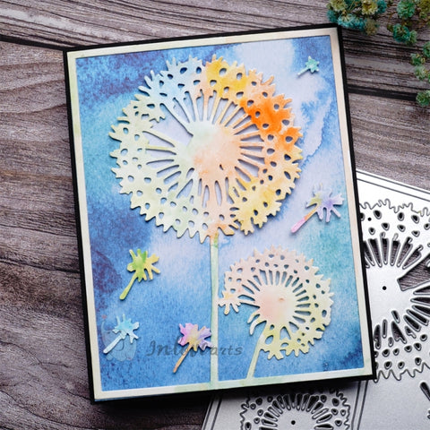 Inlovearts Dandelion Background Board Cutting Dies