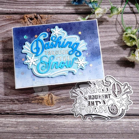 Inlovearts Dashing through the Snow Cutting Dies