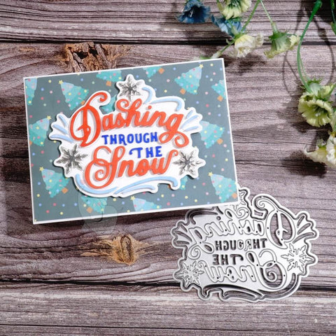 Inlovearts Dashing through the Snow Cutting Dies