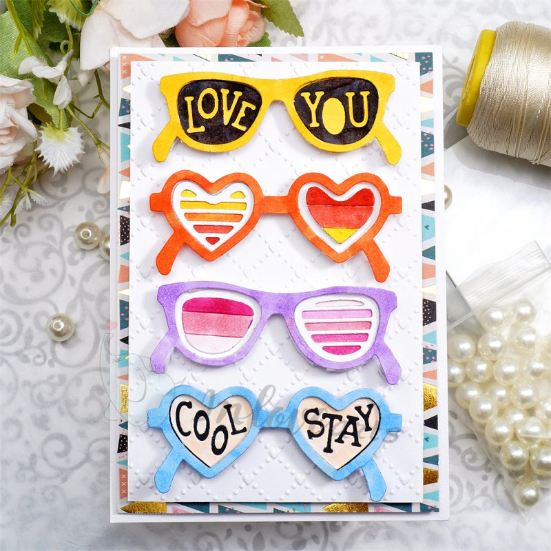 Inlovearts Decorated Sunglasses Cutting Dies