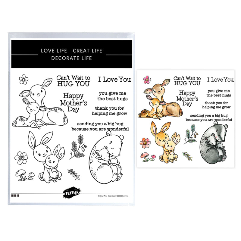 Inlovearts Deer and Rabbit Dies with Stamps Set