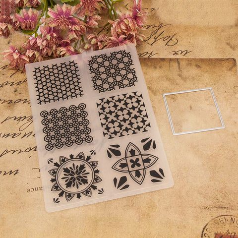 Inlovearts Different Geometric Pattern Emboss Folder