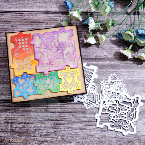 Inlovearts Different Patterns Puzzle Cutting Dies