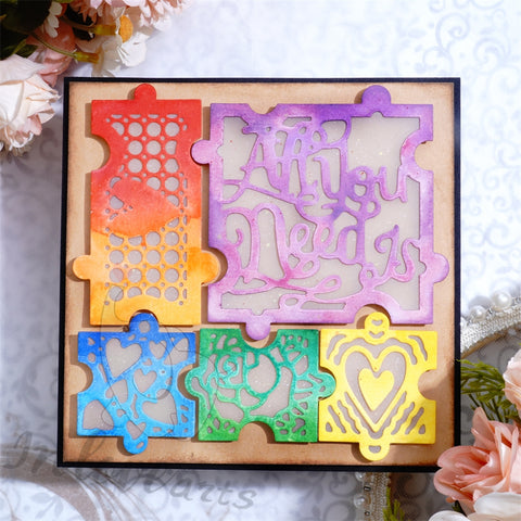 Inlovearts Different Patterns Puzzle Cutting Dies