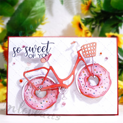 Inlovearts Donut Bike Cutting Dies