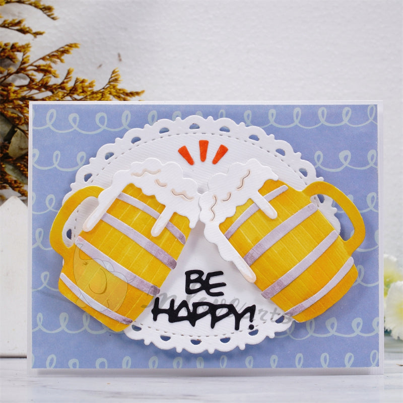 Inlovearts Drinking Beer Cutting Dies