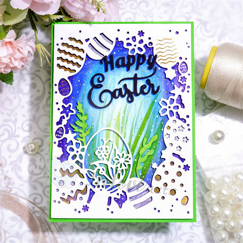 Inlovearts Easter Egg Frame Cutting Dies