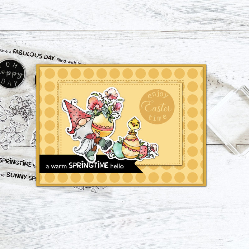 Inlovearts Easter Gnome Die with Stamps Set