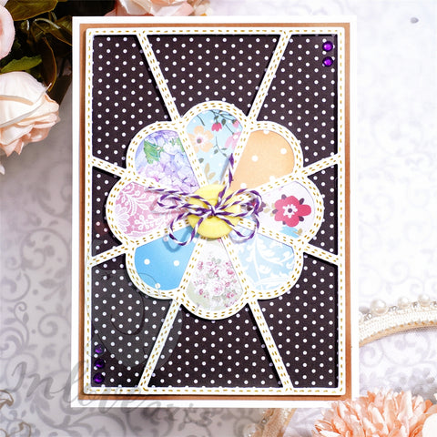 Inlovearts Eight-part Grid Background Board Cutting Dies