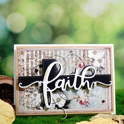 Inlovearts Faith Word Cross Cutting Dies