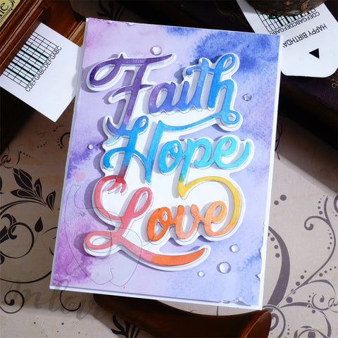 Inlovearts "Faith, Hope, Love" Cutting Dies