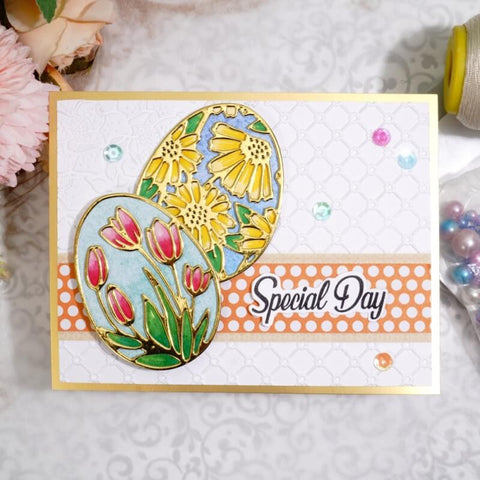 Inlovearts Floral Egg Cutting Dies