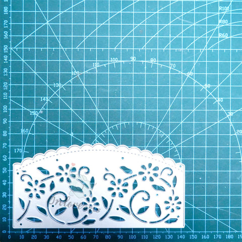 Inlovearts Floral Wavy Border Cutting Dies