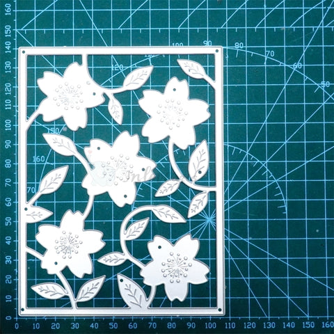 Inlovearts Flower Background Board Cutting Dies