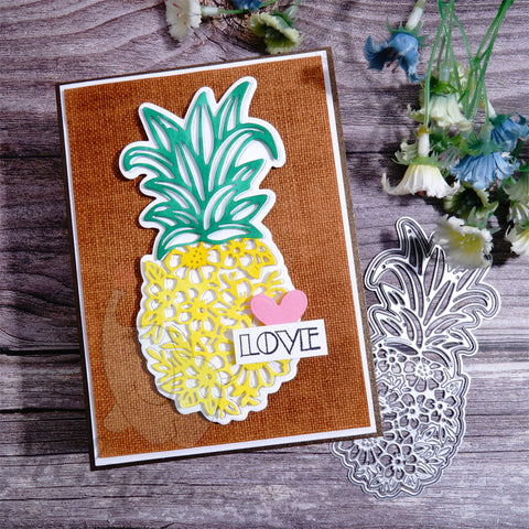Inlovearts Flower Patterned Pineapple Cutting Dies