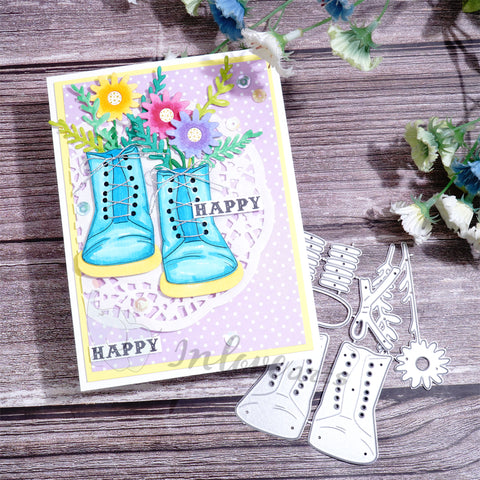 Inlovearts Flower in Shoes Cutting Dies