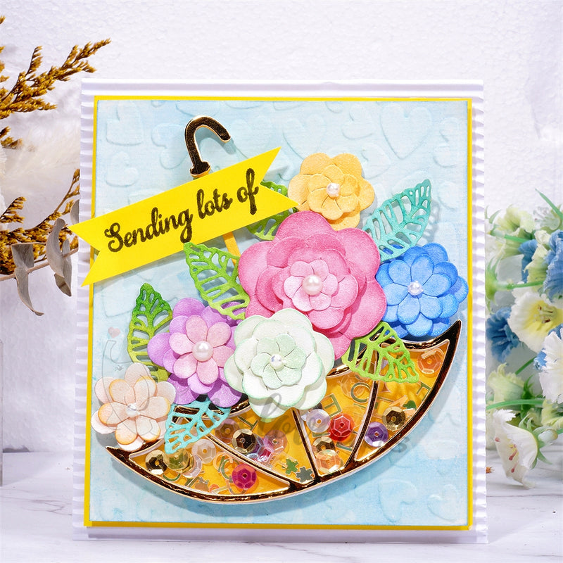 Inlovearts Flowers in the Umbrella Cutting Dies