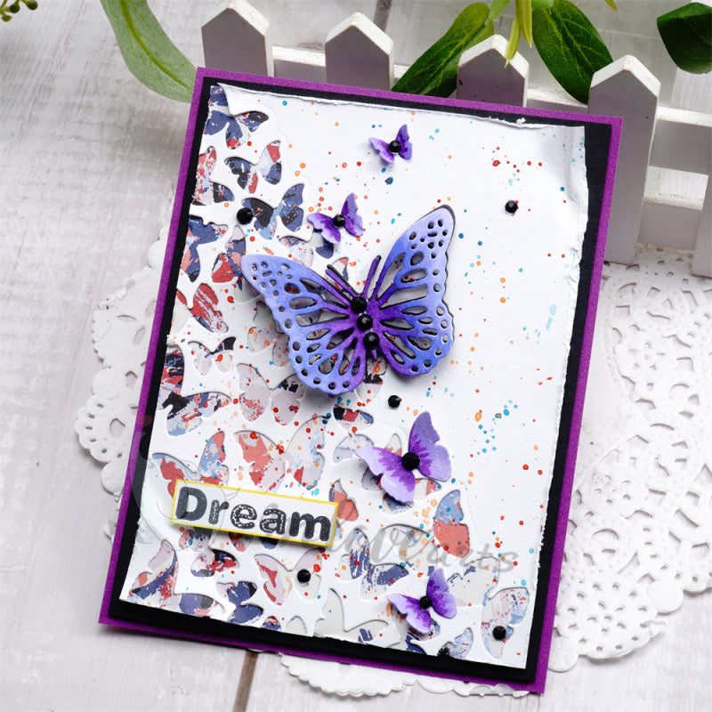 Inlovearts Flying Butterfly Border Cutting Dies