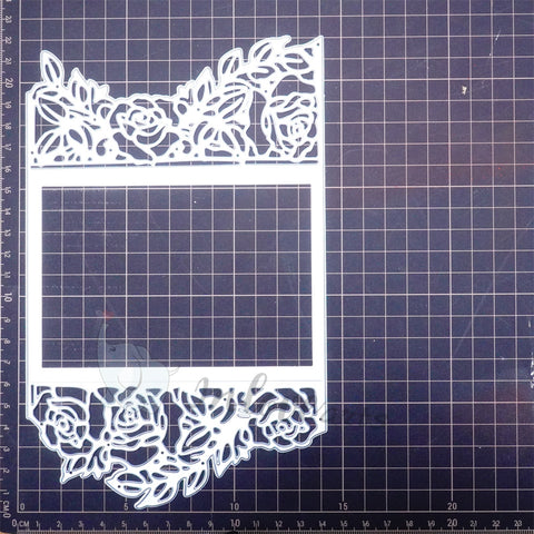 Inlovearts Foldable Rose Border Cutting Dies